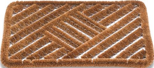 Fußmatte Kokosbürsten natur Kokos/Stahl L500 x B800 x S30 mm