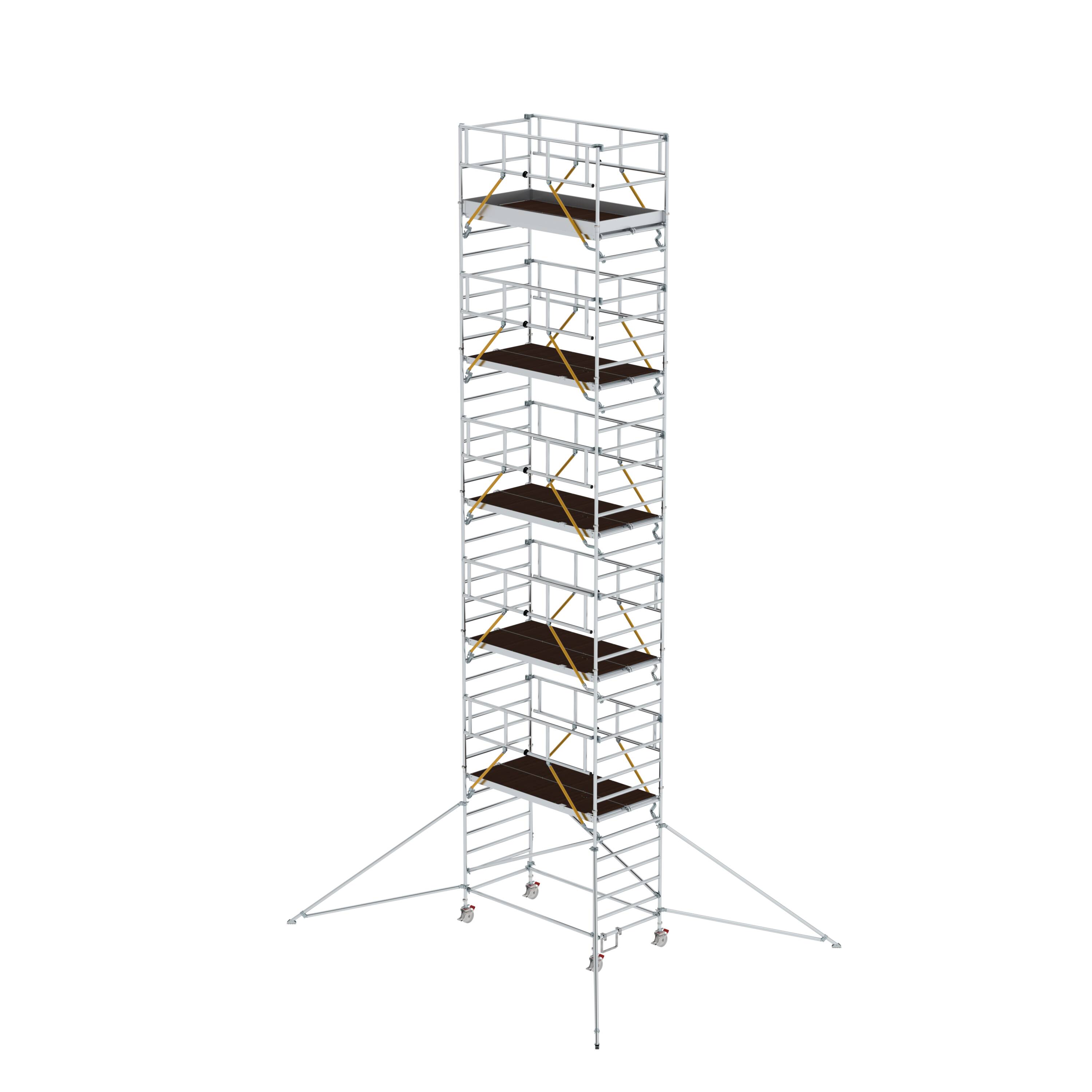 MUNK Rollgerüst SG 1,35 x 2,45 m mit Ausleger & Doppel-Plattform  