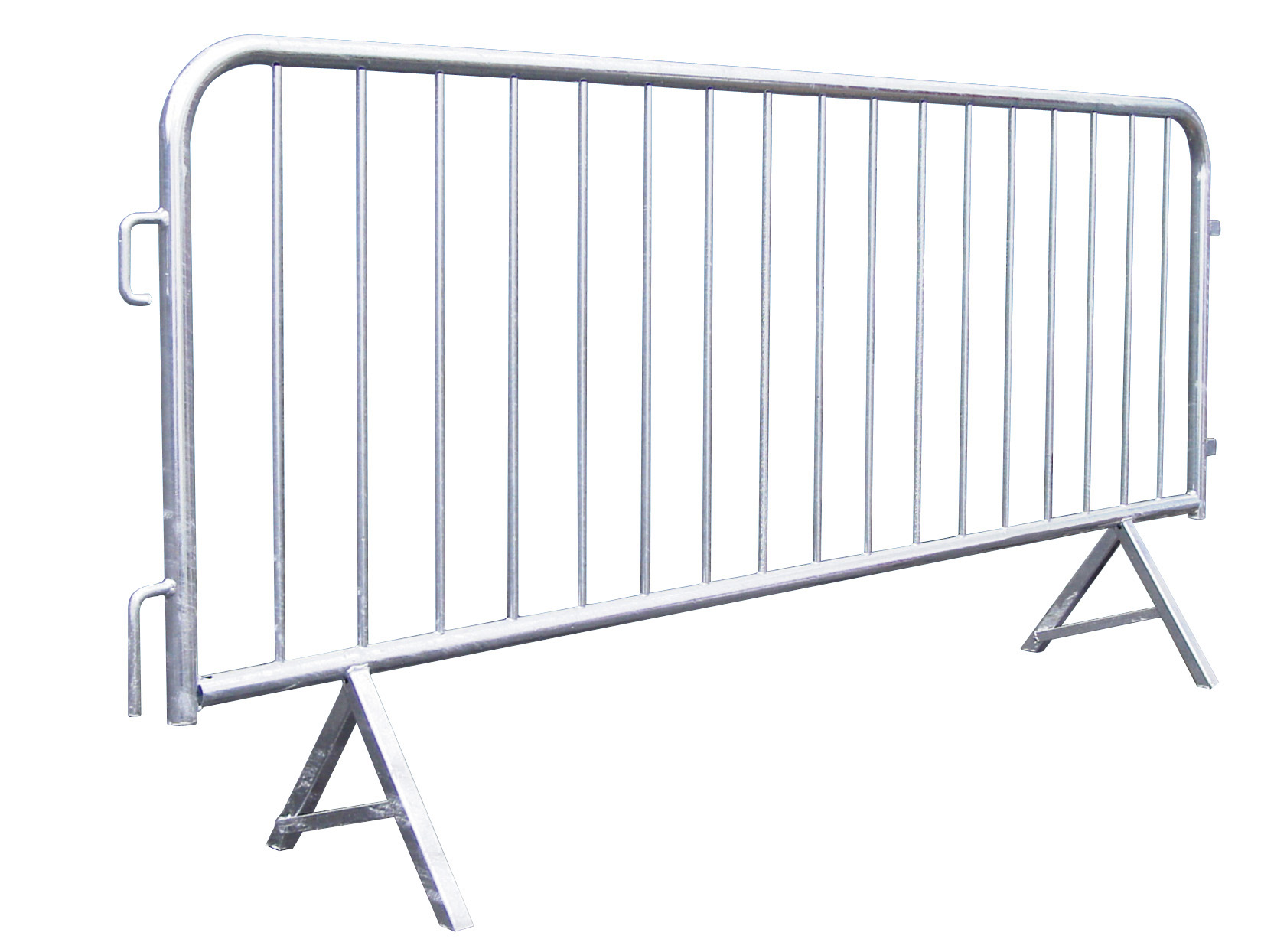 Absperrgitter 250 mit Schrägfüßen, verzinkt  