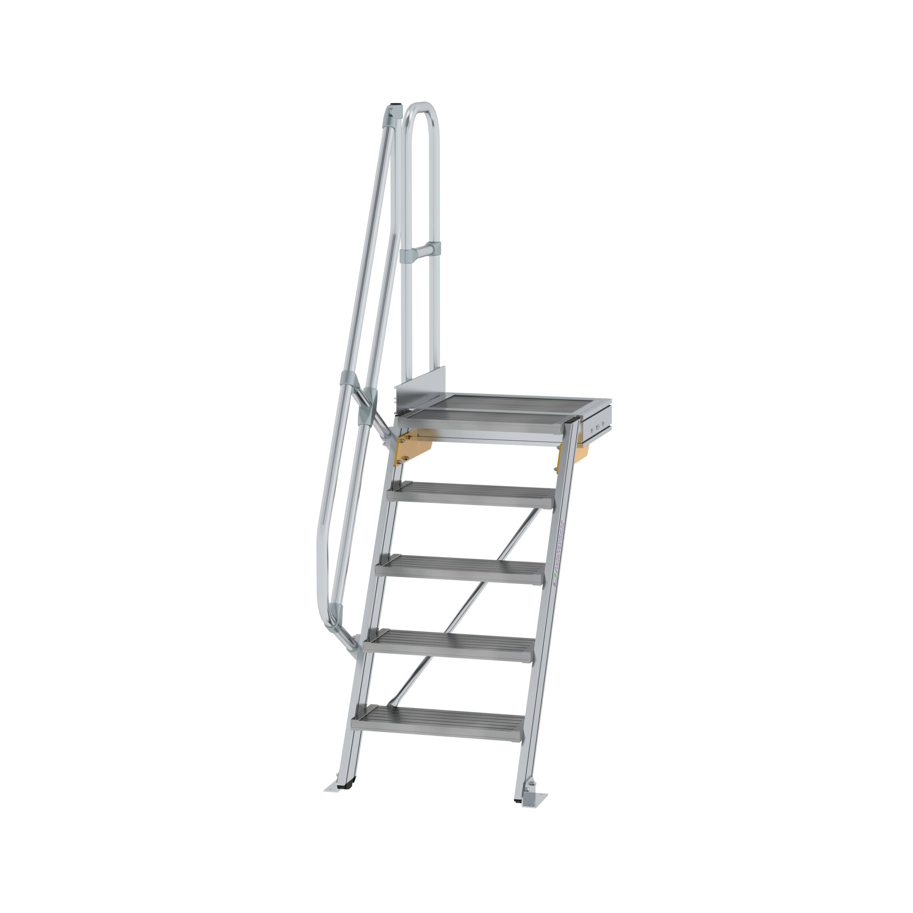 MUNK Treppe mit Plattform 60° Stufenbreite 600 mm  