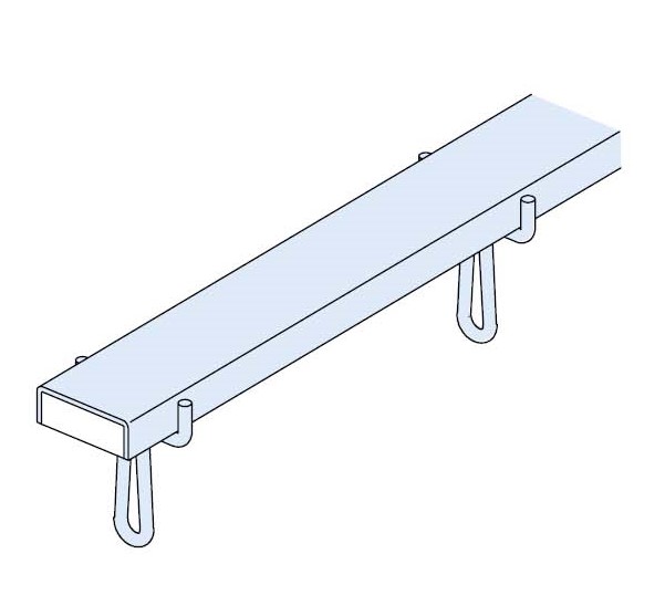 Trapezblechbefestigungsschiene fvz HTU 60/22/3-AN2-Länge 300 cm