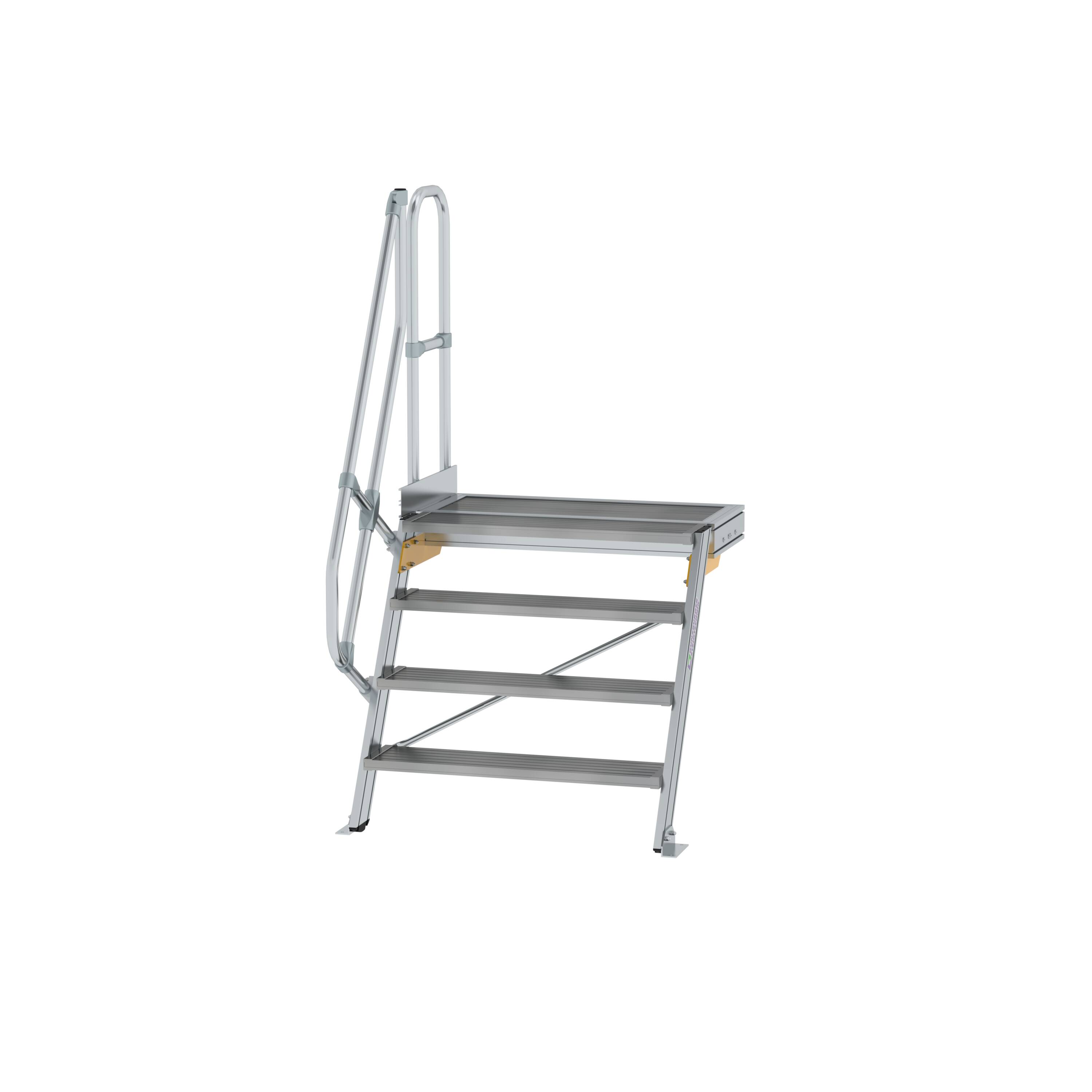 MUNK Treppe mit Plattform 60° Stufenbreite 1000 mm  