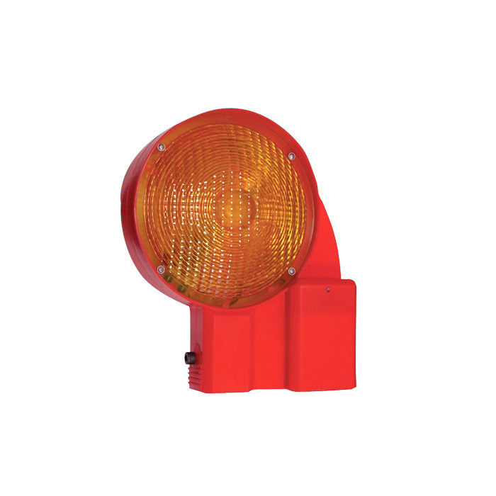 Bakenleuchte mit LED, Lichtaustritt doppelseitig gelb  