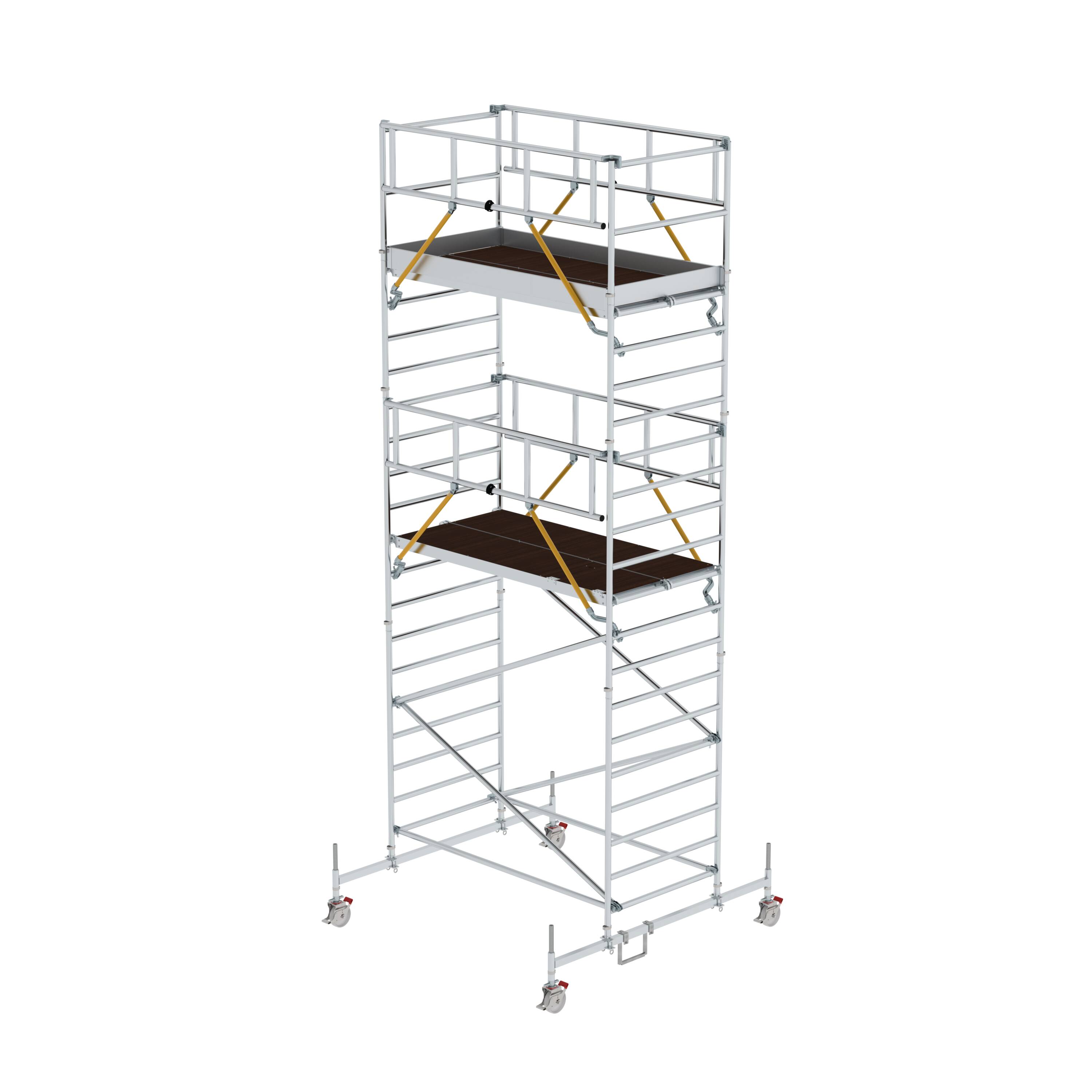 MUNK Rollgerüst SG 1,35 x 2,45 m mit Fahrbalken & Doppel-Plattform  