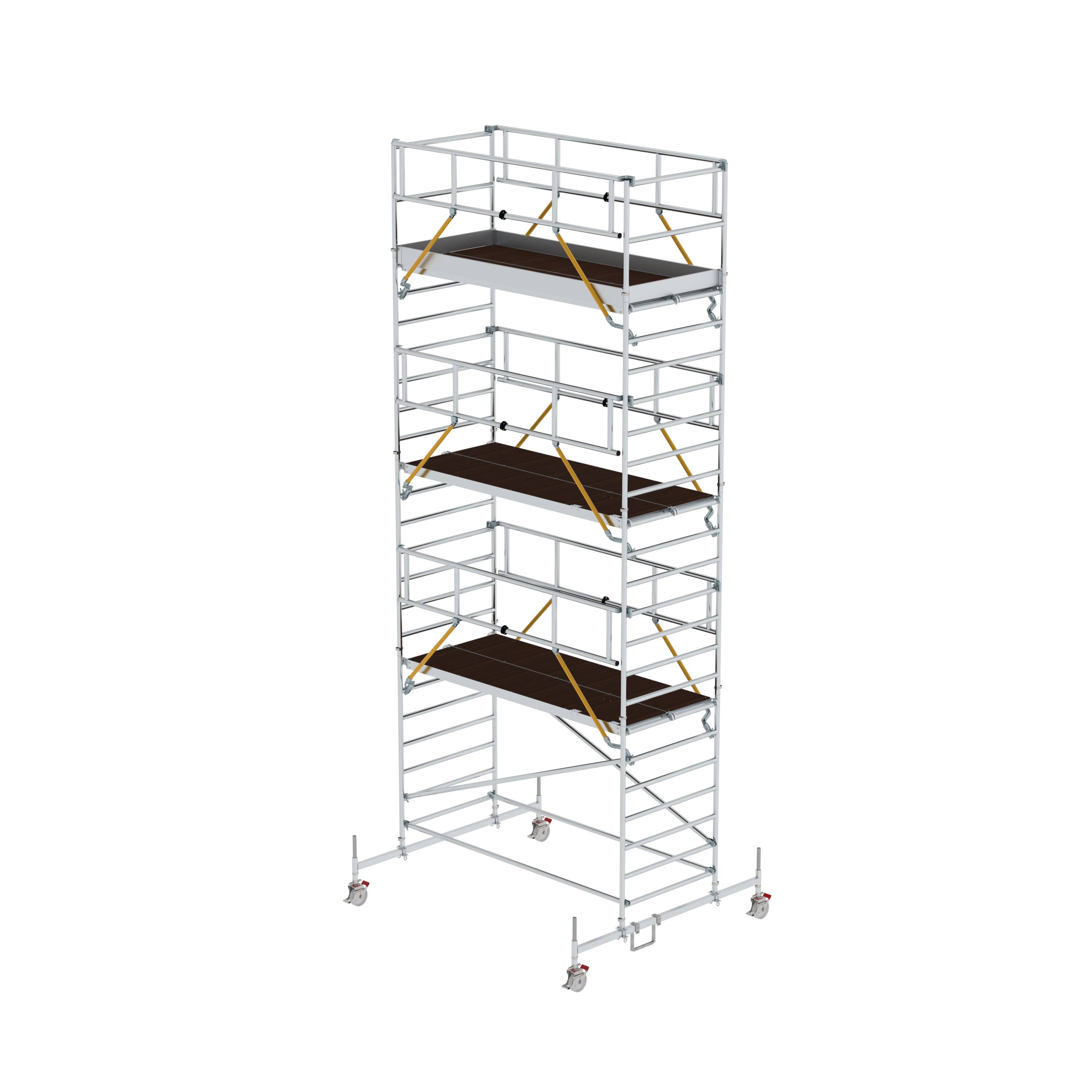 MUNK Rollgerüst SG 1,35 x 3,0 m mit Fahrbalken und Doppel-Plattform  