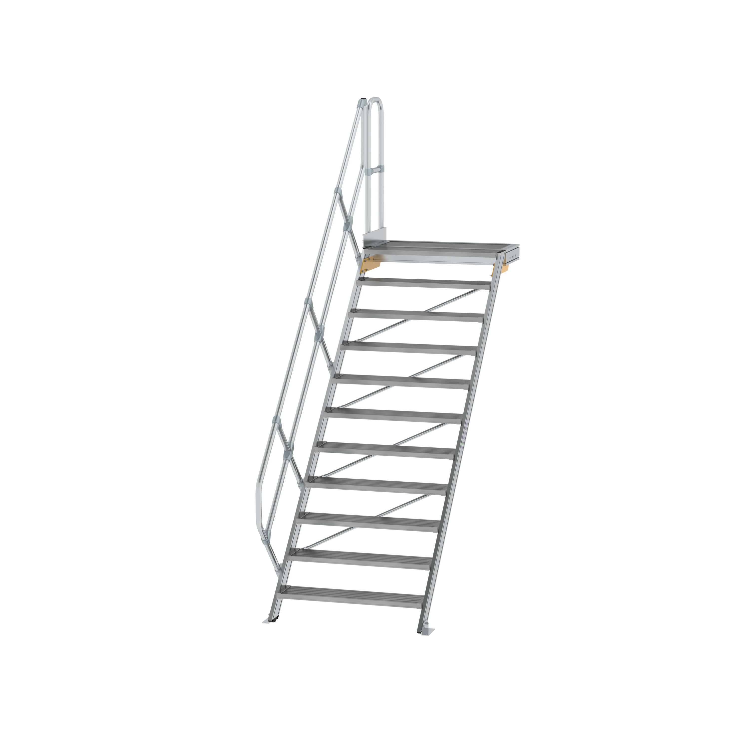 MUNK Treppe mit Plattform 45° Stufenbreite 1000 mm  