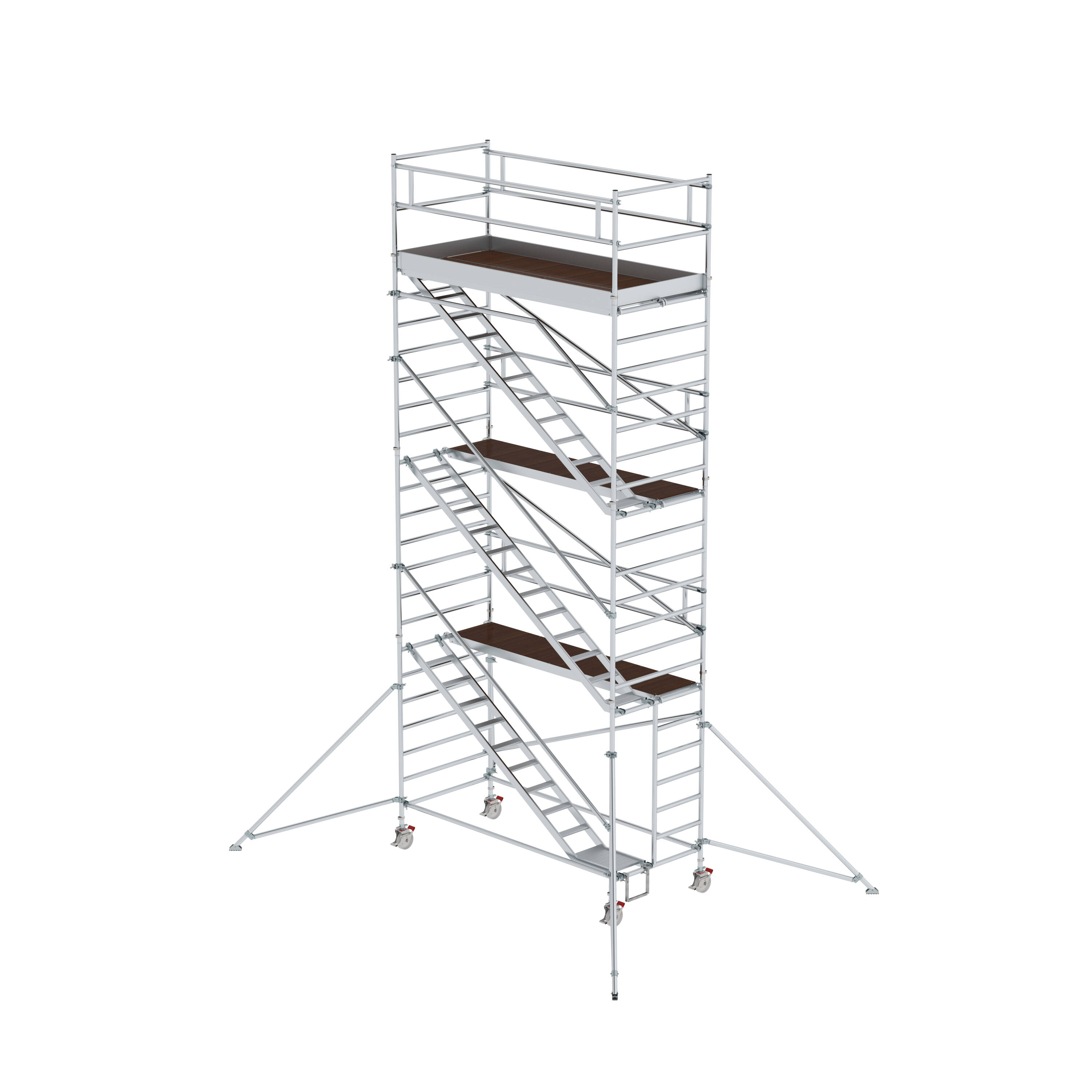 MUNK Rollgerüst 1,35 x 3,0 m mit Schrägaufstiegen & Ausleger  