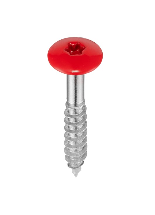 Fassadenschrauben mit Kopflackierung K: 11 mm, D: 5,5 mm, ISR 20, A2, VE: 250 Stück  