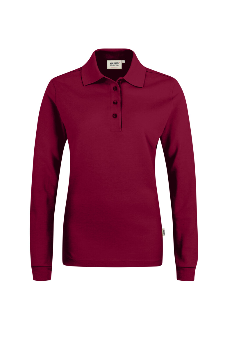 HAKRO Damen Longsleeve-Poloshirt MIKRALINAR® No. 215