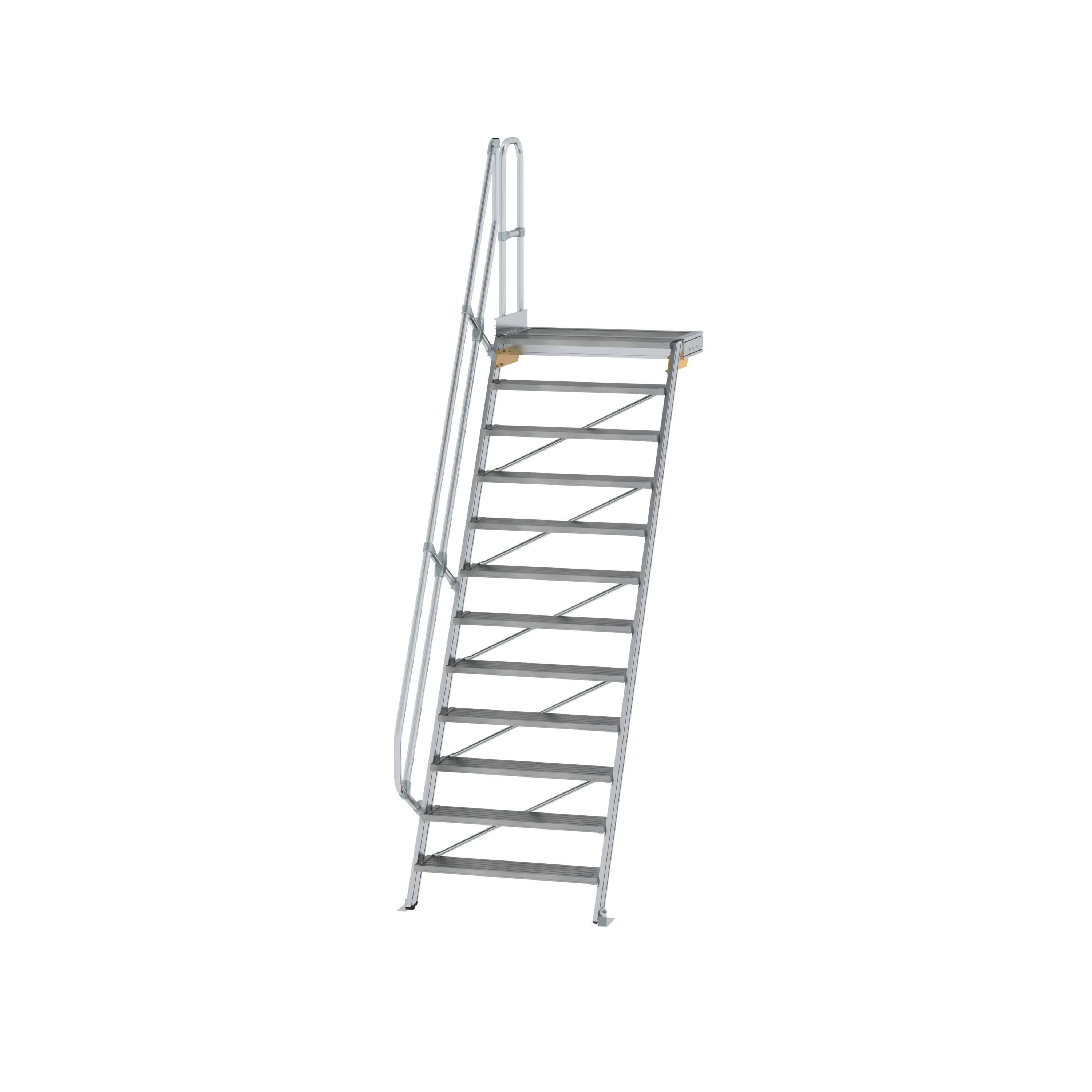 MUNK Treppe mit Plattform 60° Stufenbreite 1000 mm  