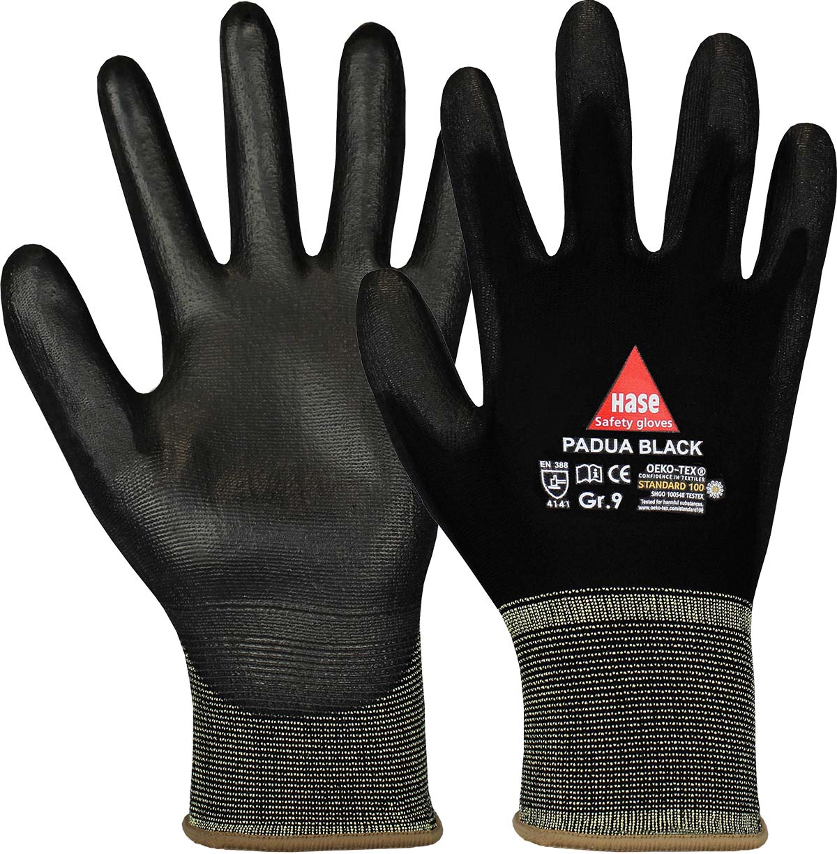 HASE Montagehandschuh "Padua Black" Nr. 508600, VPE: 10 PA
