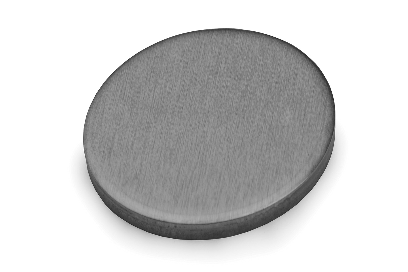 Ronde geschliffen, einseitig foliert Edelstahl 1.4301  