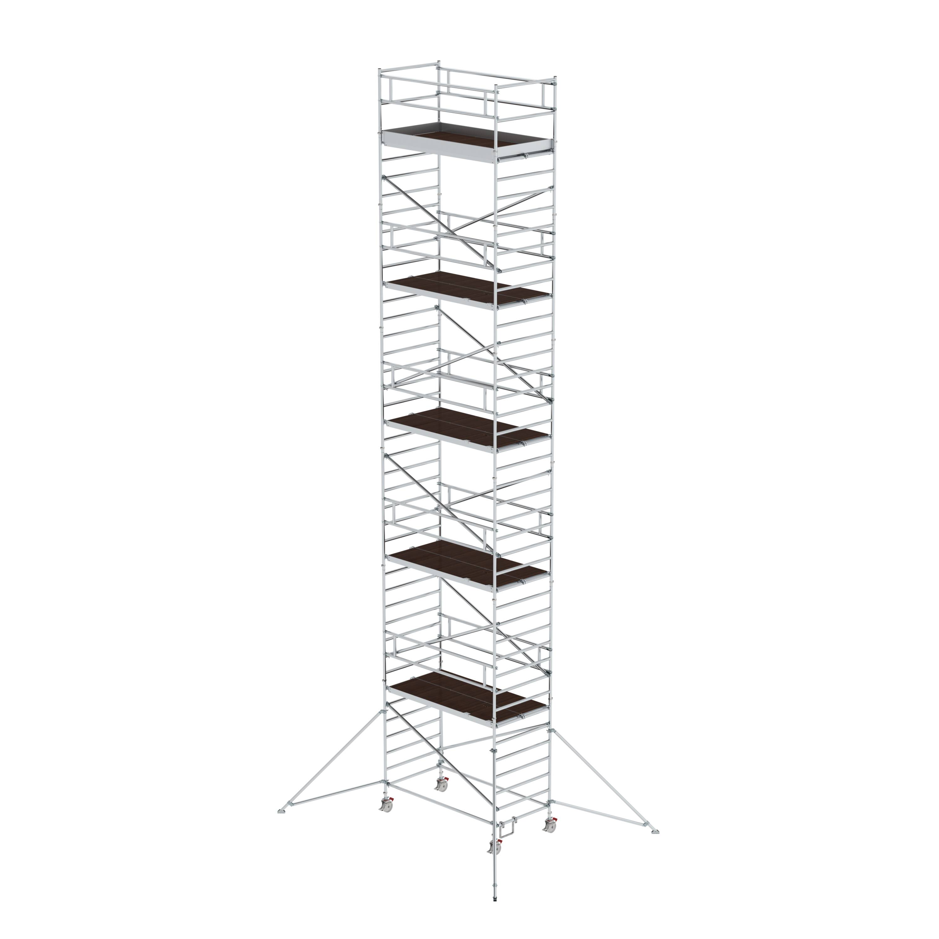 MUNK Rollgerüst 1,35 x 2,45 m mit Ausleger & Doppel-Plattform  