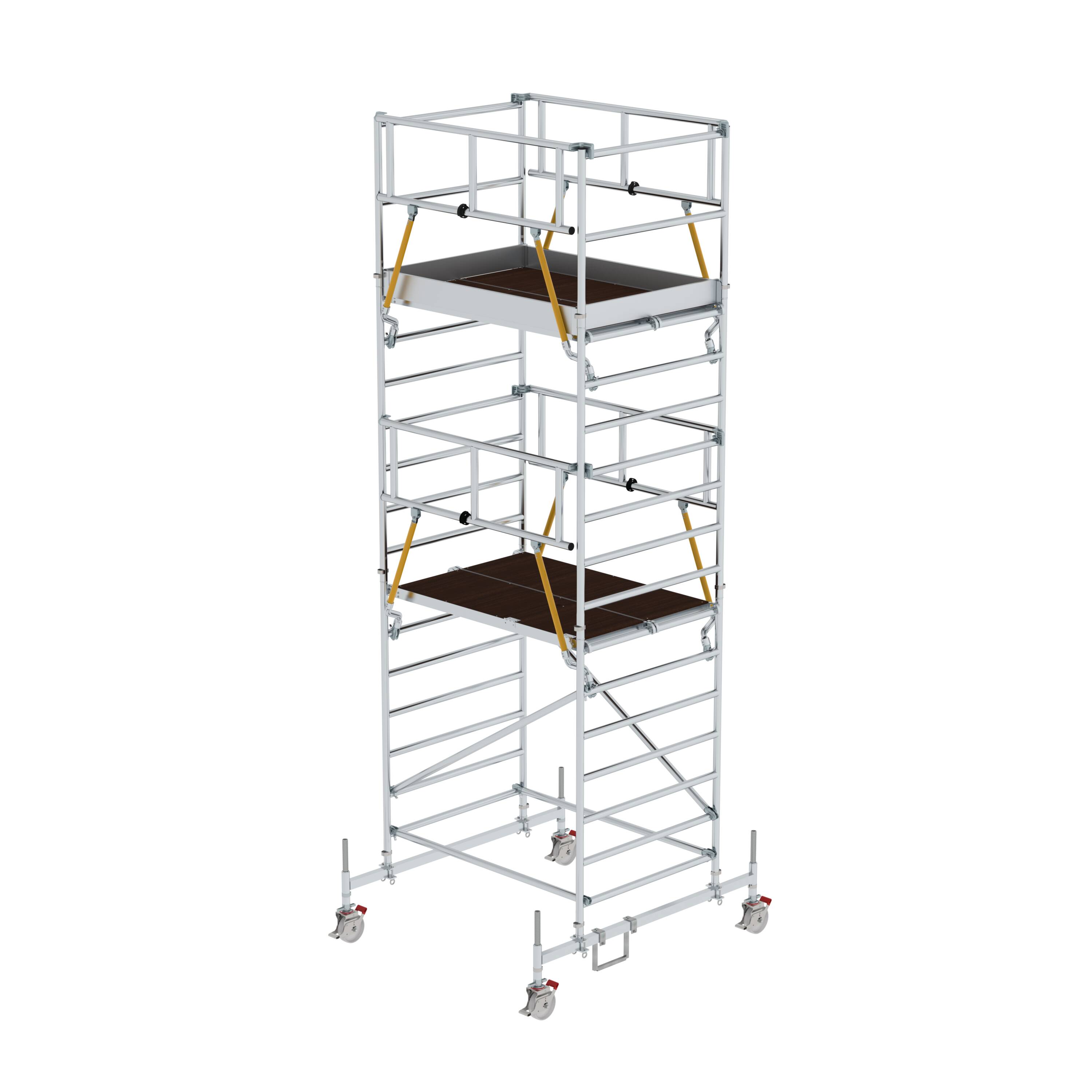 MUNK Rollgerüst SG 1,35 x 1,80 m mit Fahrbalken & Doppel-Plattform  