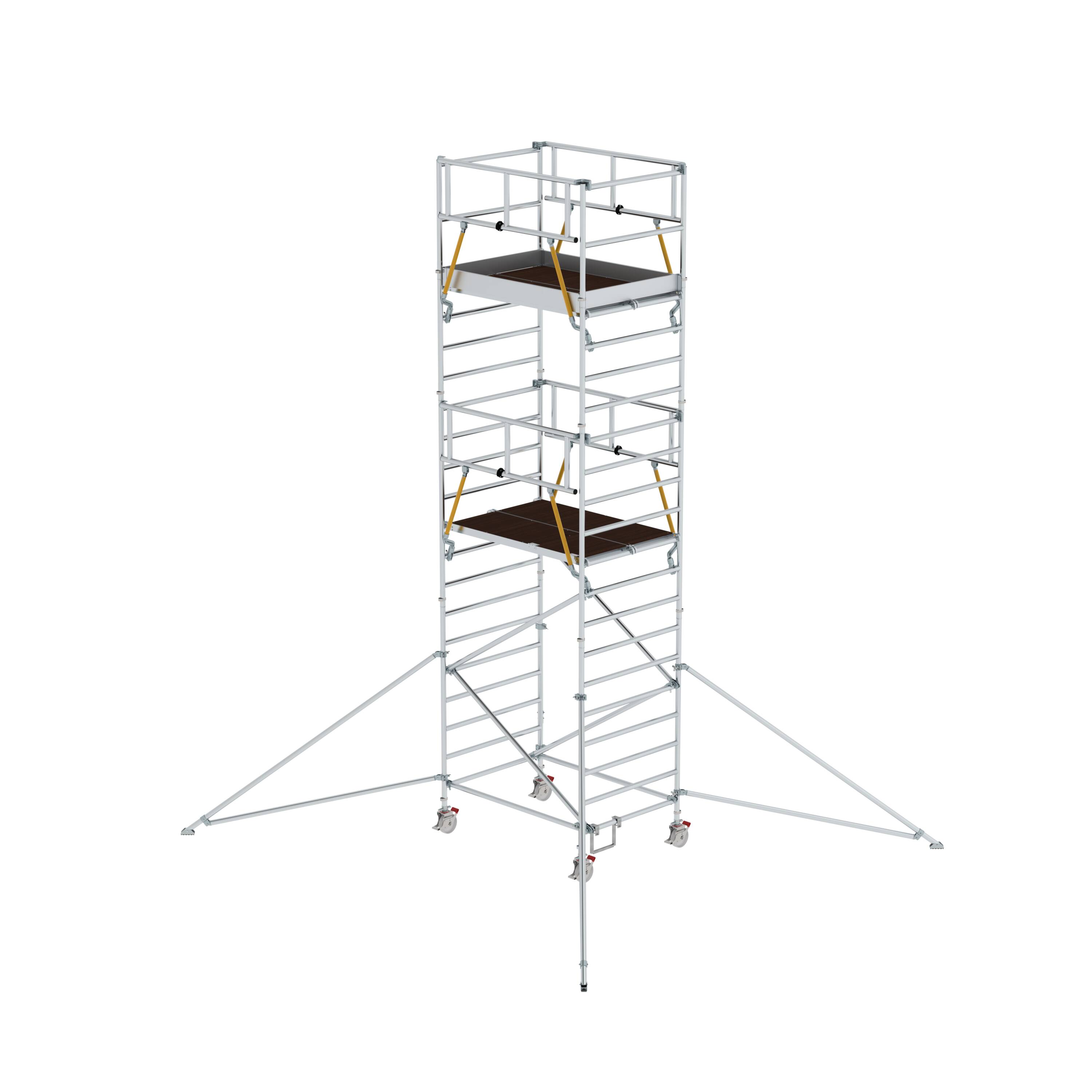 MUNK Rollgerüst SG 1,35 x 1,80 m mit Ausleger & Doppel-Plattform  