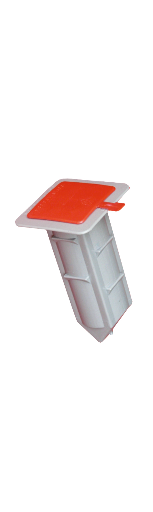 AS-Plastik-Hülse zum Einbetonieren, inkl. Deckel  