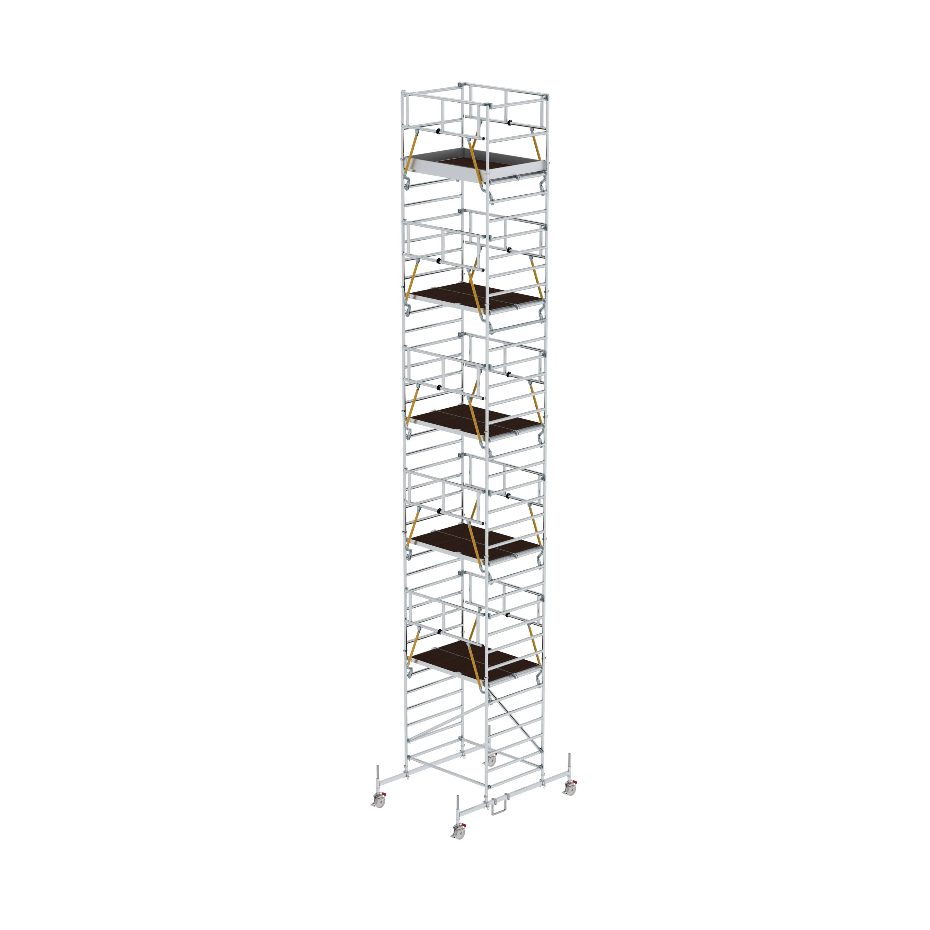 MUNK Rollgerüst SG 1,35 x 1,80 m mit Fahrbalken & Doppel-Plattform  