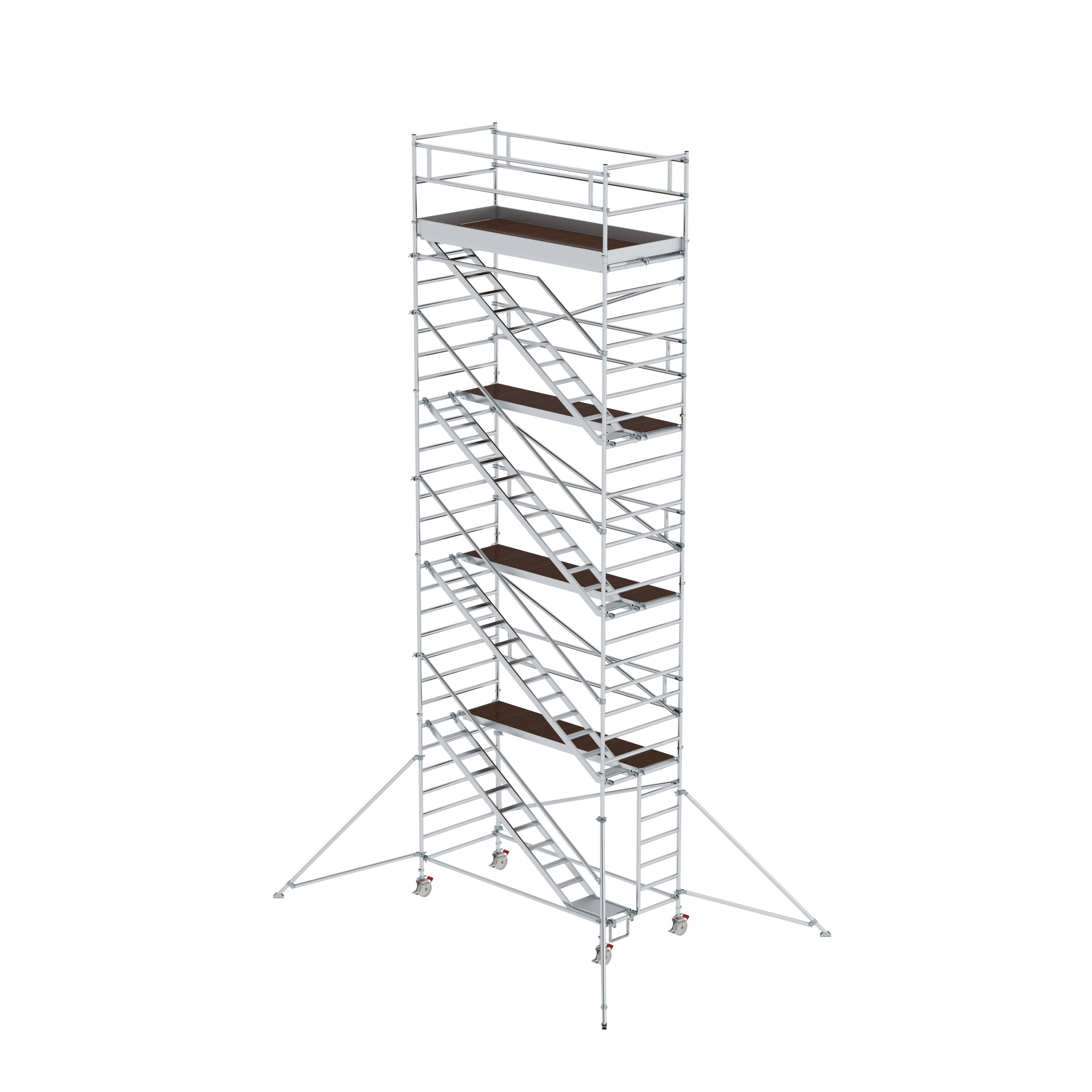 MUNK Rollgerüst 1,35 x 3,0 m mit Schrägaufstiegen & Ausleger  