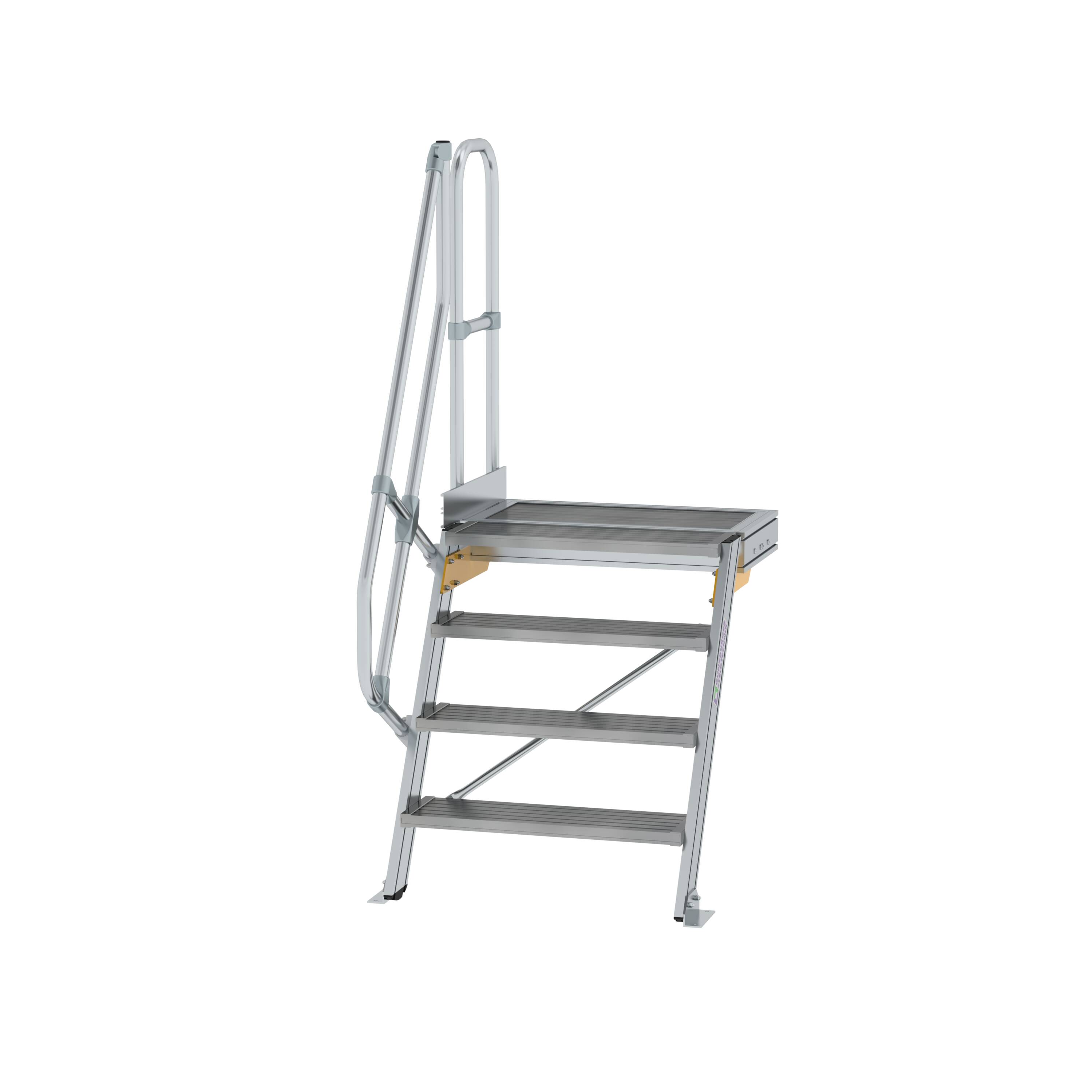 MUNK Treppe mit Plattform 60° Stufenbreite 800 mm  