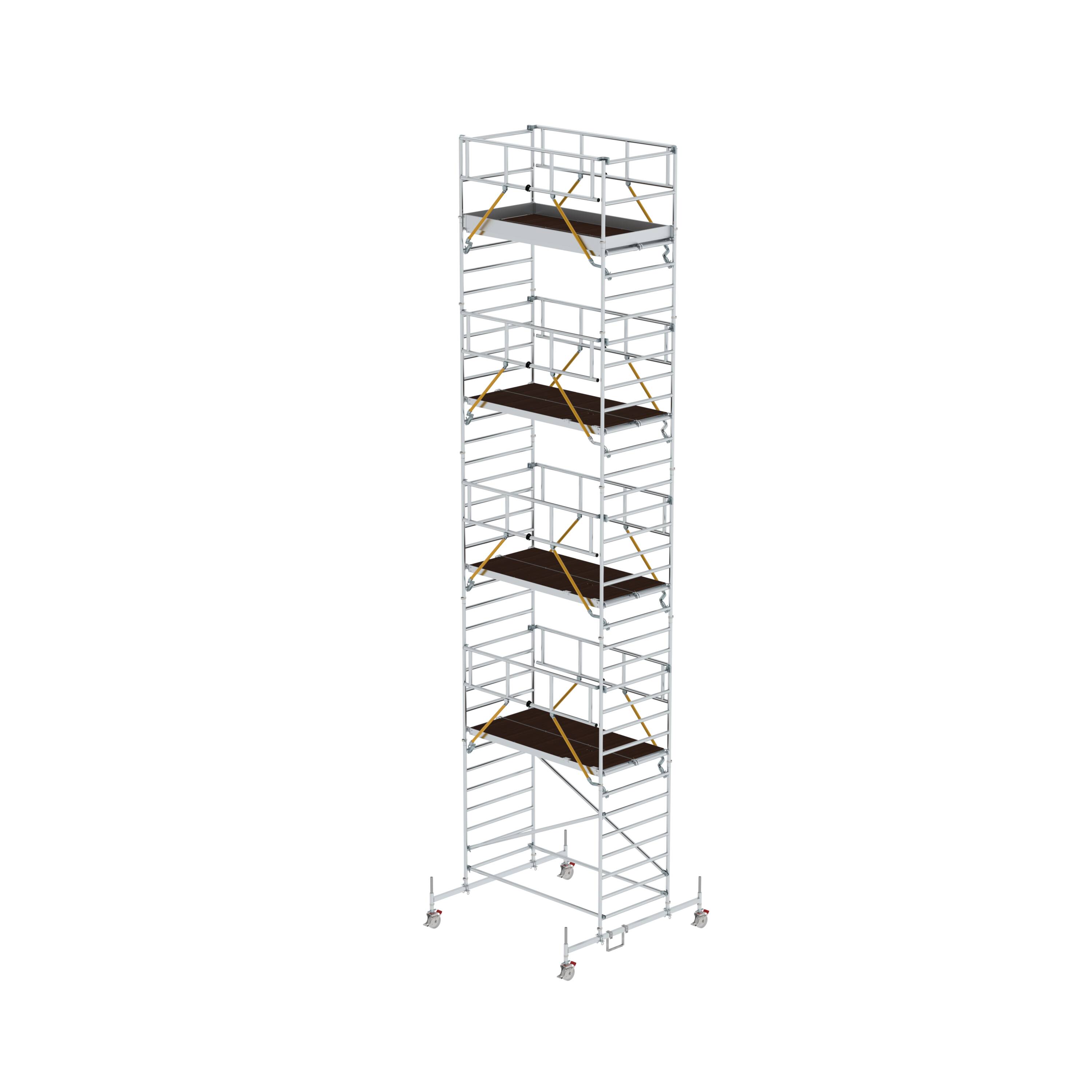 MUNK Rollgerüst SG 1,35 x 2,45 m mit Fahrbalken & Doppel-Plattform  