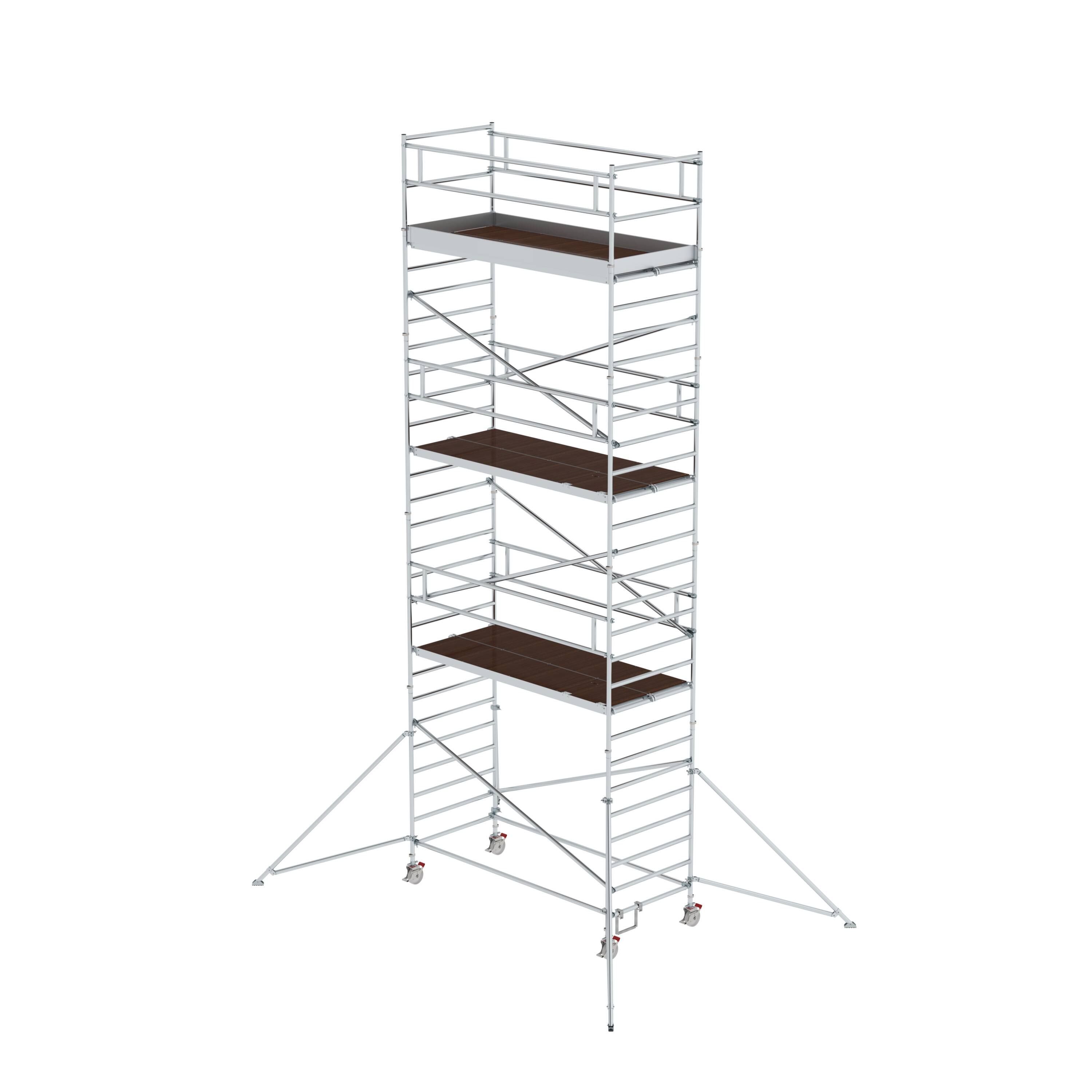 MUNK Rollgerüst 1,35 x 3,0 m mit Ausleger & Doppel-Plattform  