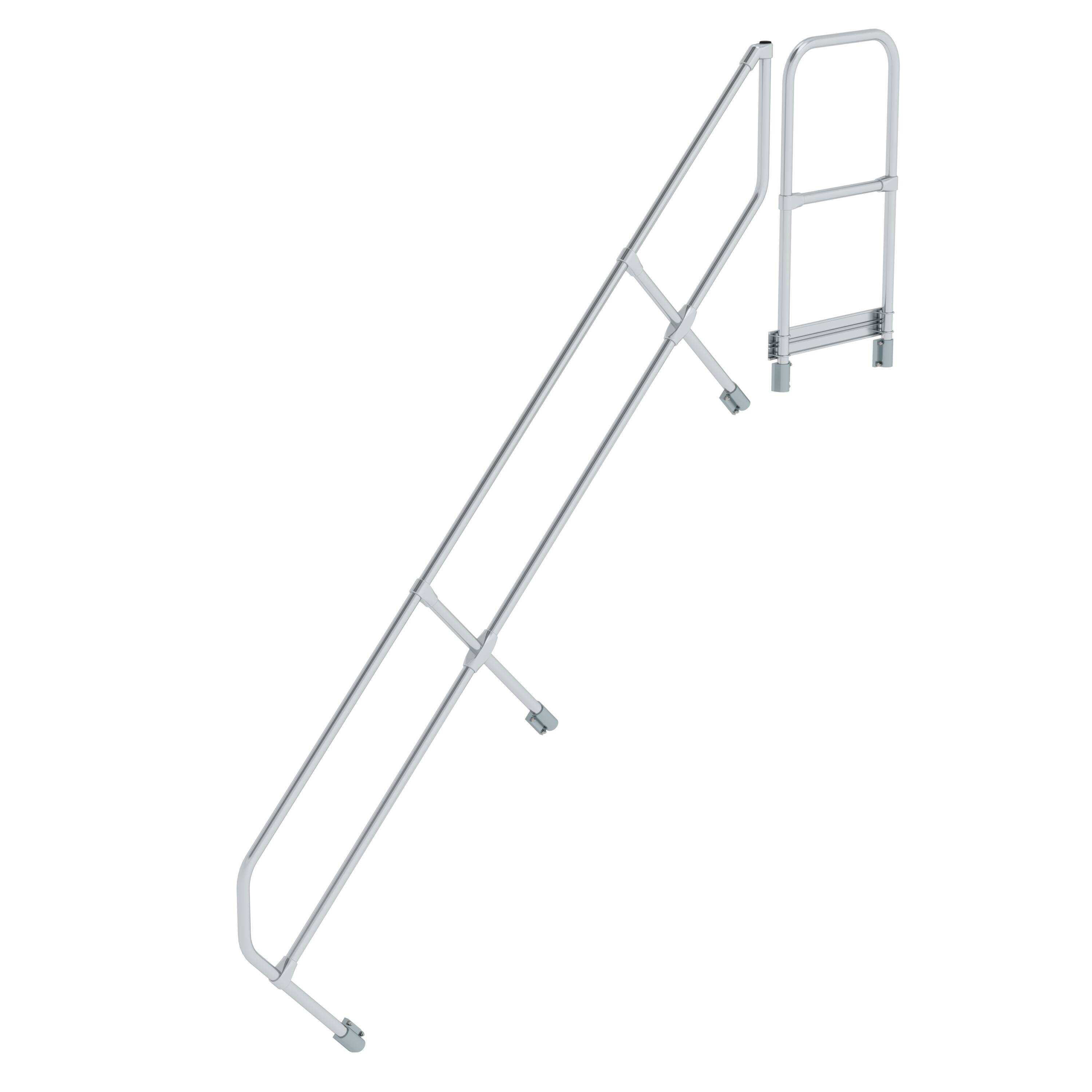 MUNK Zweiter Handlauf für Treppe mit Plattform 45°  