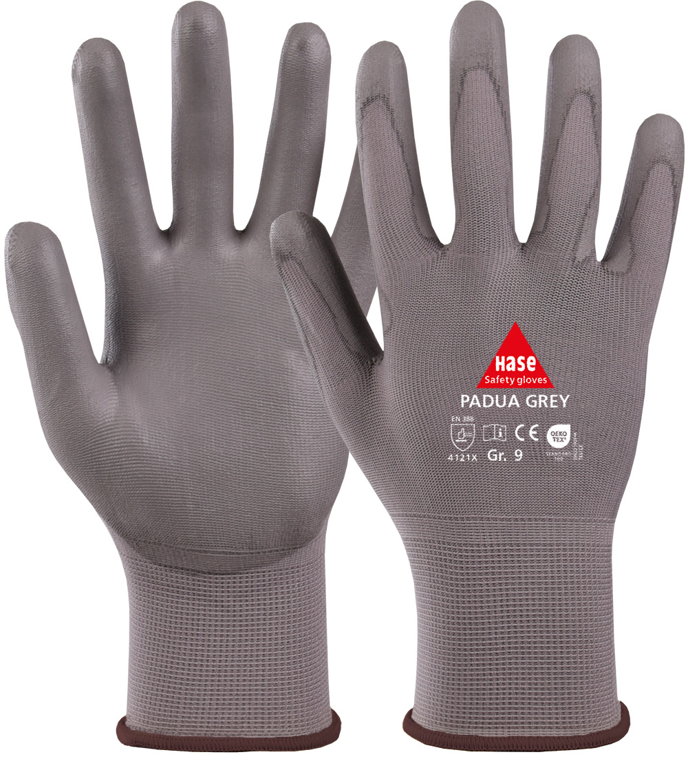 HASE Montagehandschuh "Padua Grey" Nr. 508100, VPE: 10 PA