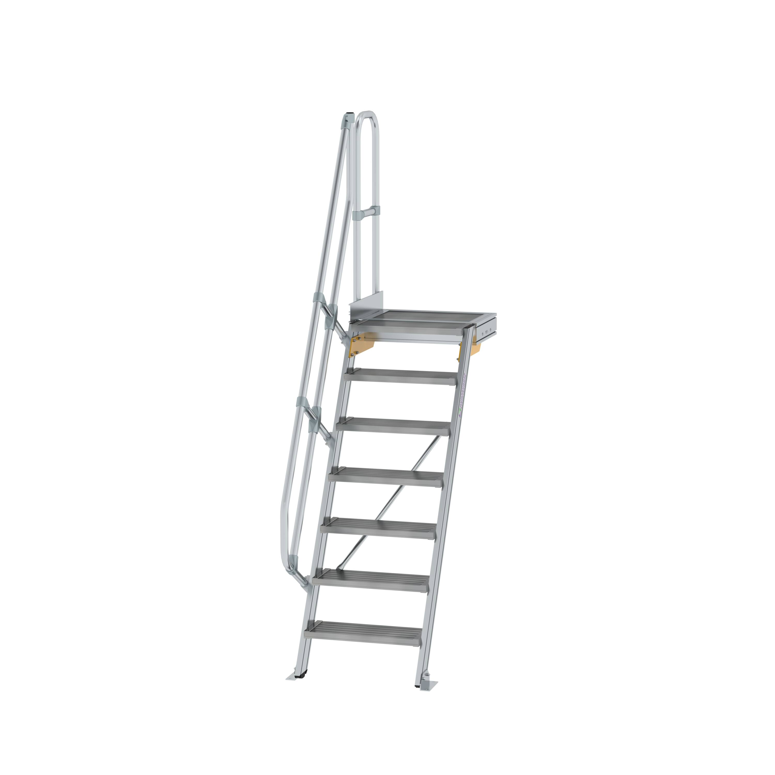 MUNK Treppe mit Plattform 60° Stufenbreite 600 mm  