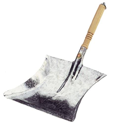 Kehrschaufel m.Holzgriff MET verzinkt Bl.L260 x B280 mm