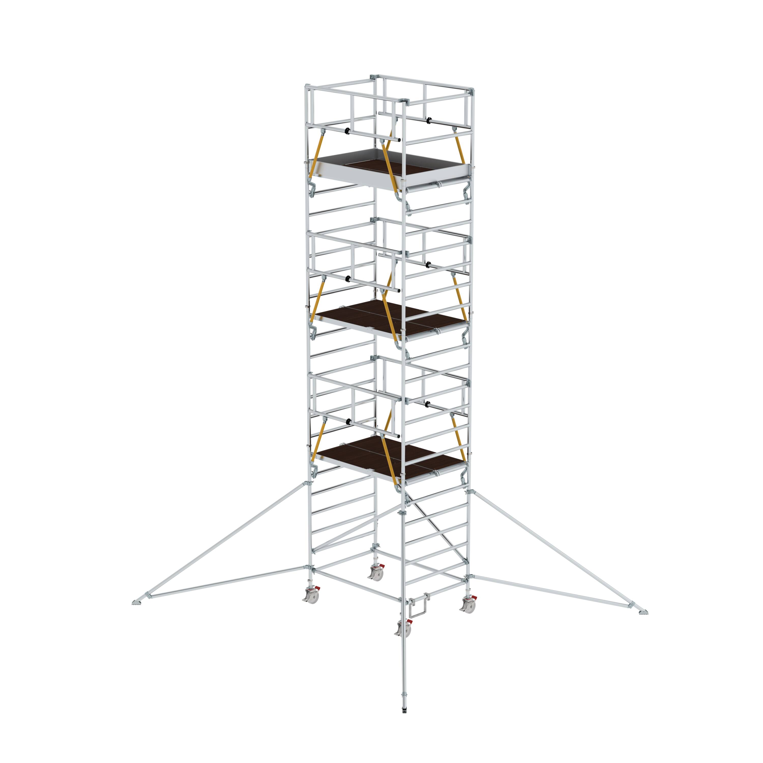 MUNK Rollgerüst SG 1,35 x 1,80 m mit Ausleger & Doppel-Plattform  