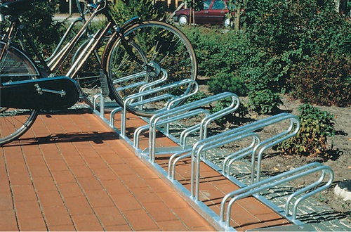 Fahrradbügelparker 1-s.90° verzinkt Anzahl Radstände 10 zum Aufschrauben