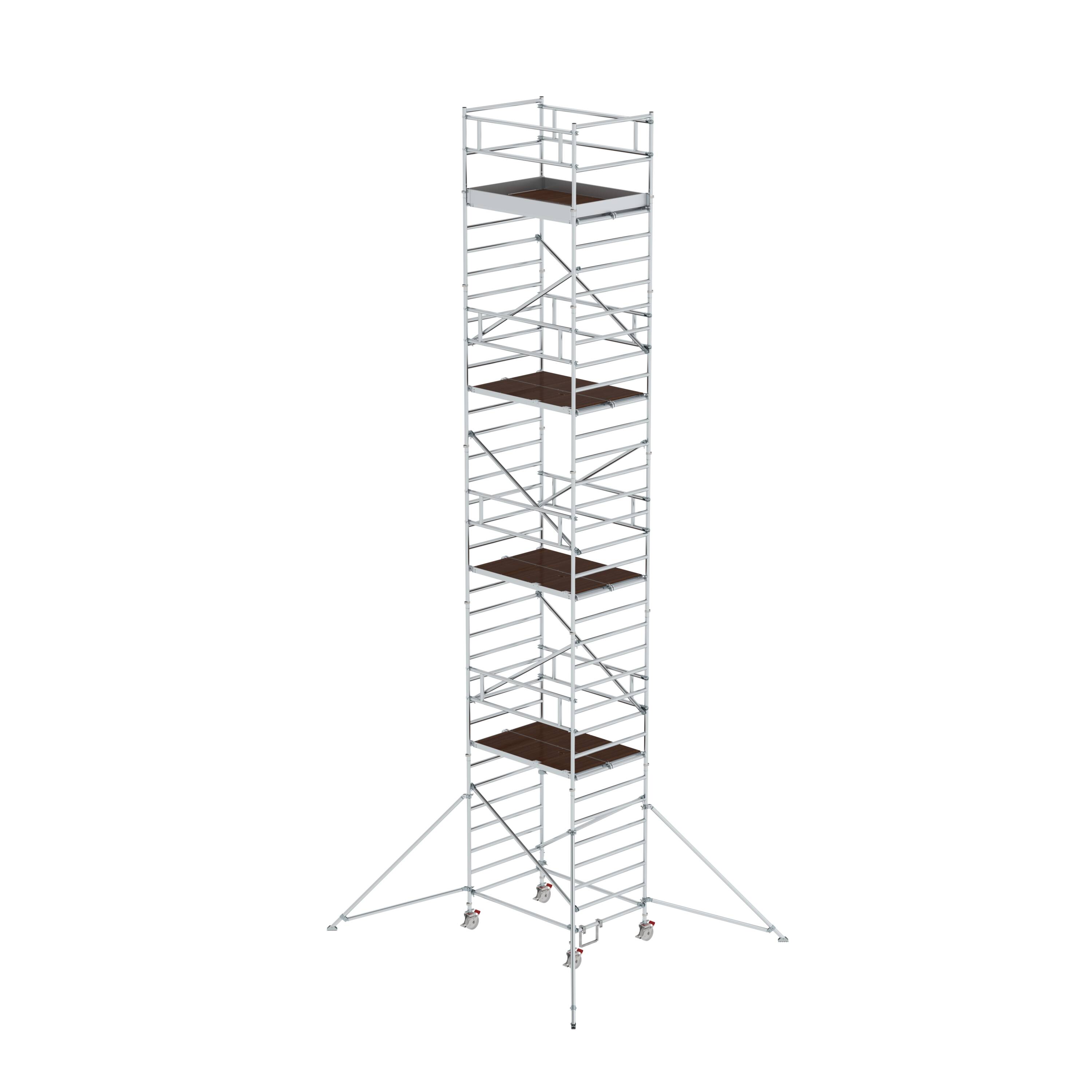 MUNK Rollgerüst 1,35 x 1,80 m mit Ausleger & Doppel-Plattform  