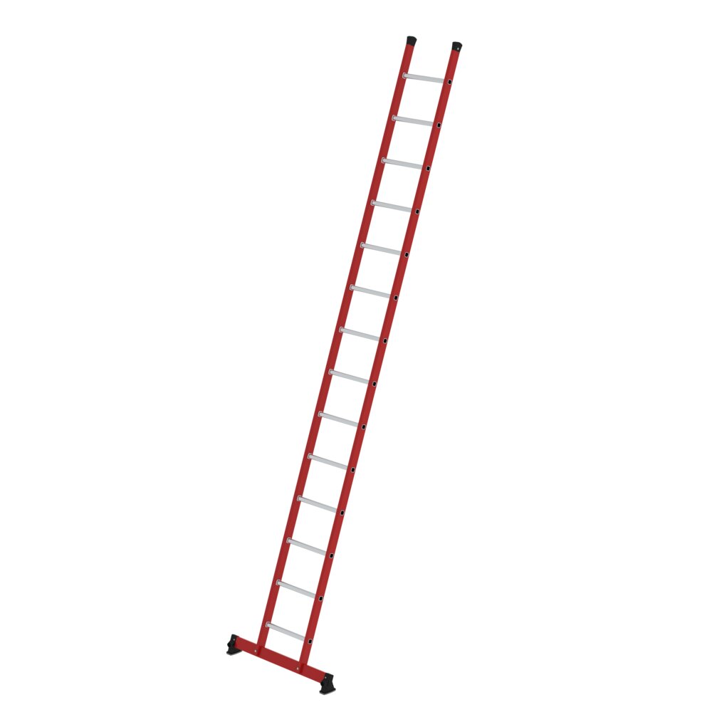 MUNK Sprossen-Anlegeleiter GFK/Alu mit nivello®-Traverse  
