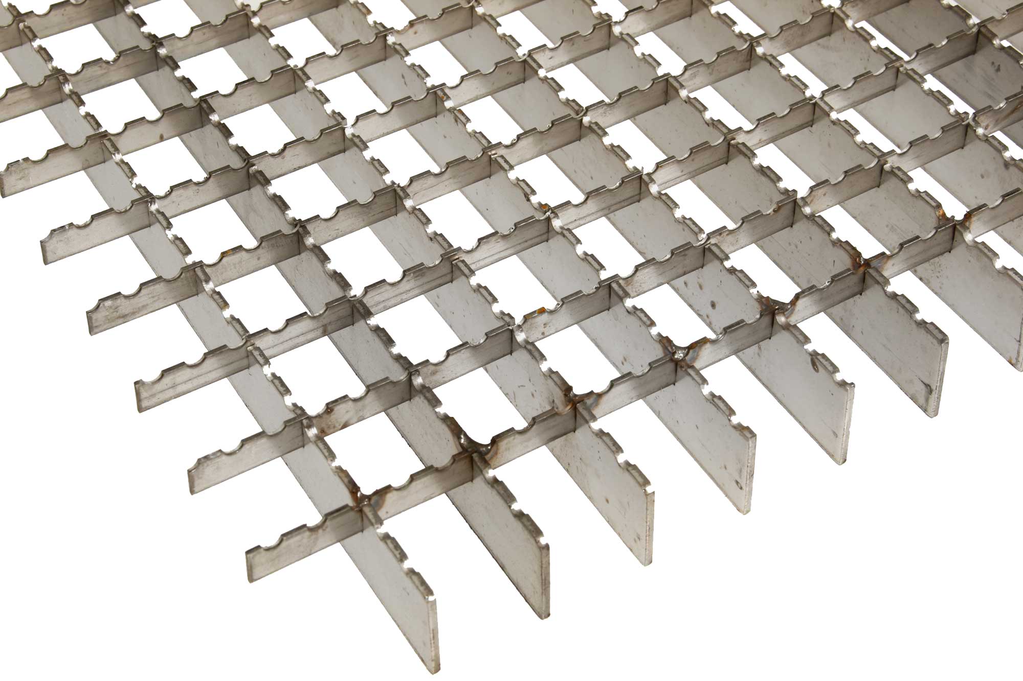 Pressrost-Gleitschutz-Matte Edelstahl A2 MW 30 x 30 TS 30 x 3 mm 3000 x 1000 mm