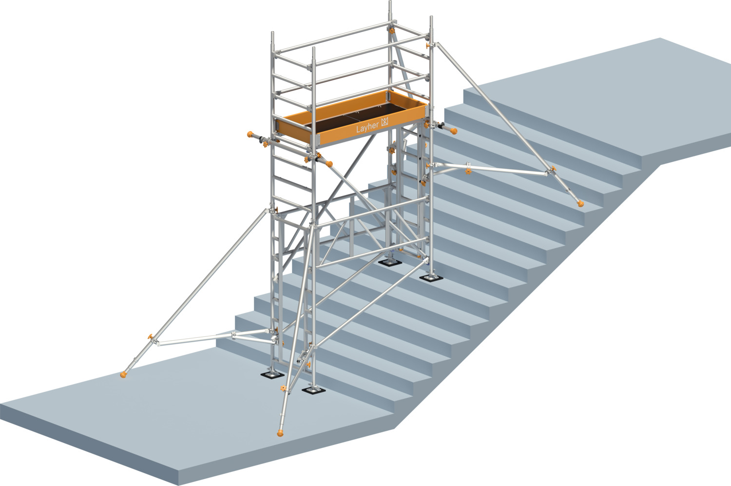 Layher Uni Leicht P2 mit Treppen-Kit