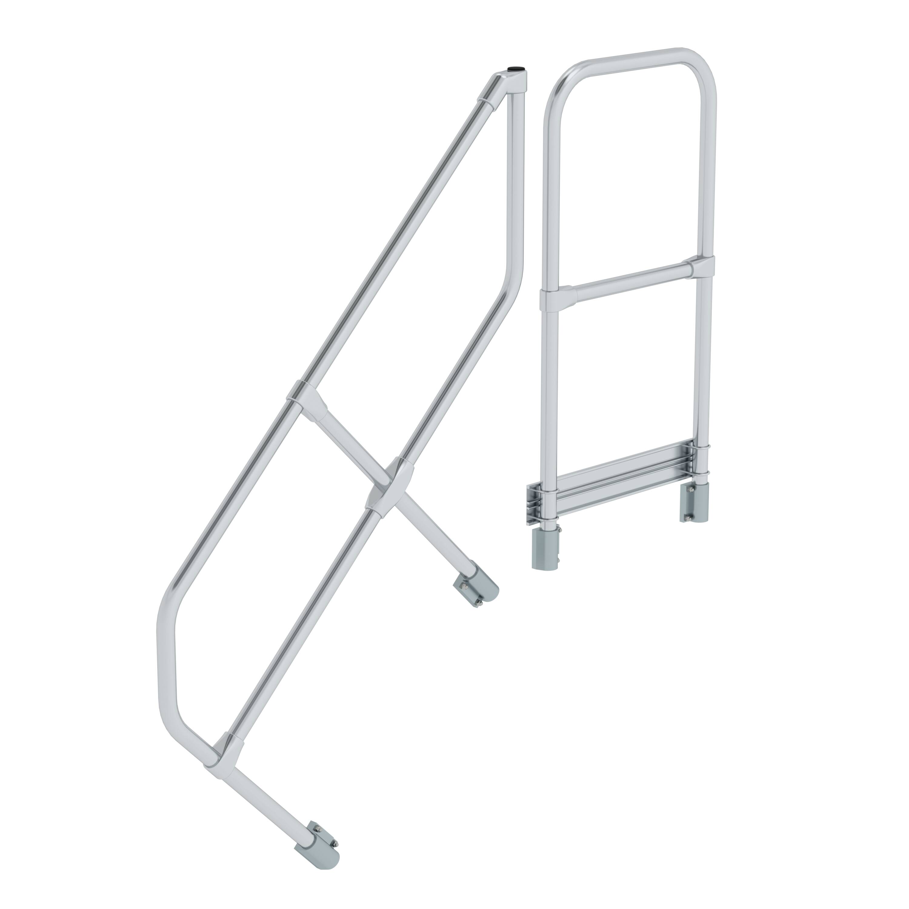 MUNK Zweiter Handlauf für Treppe mit Plattform 45°  