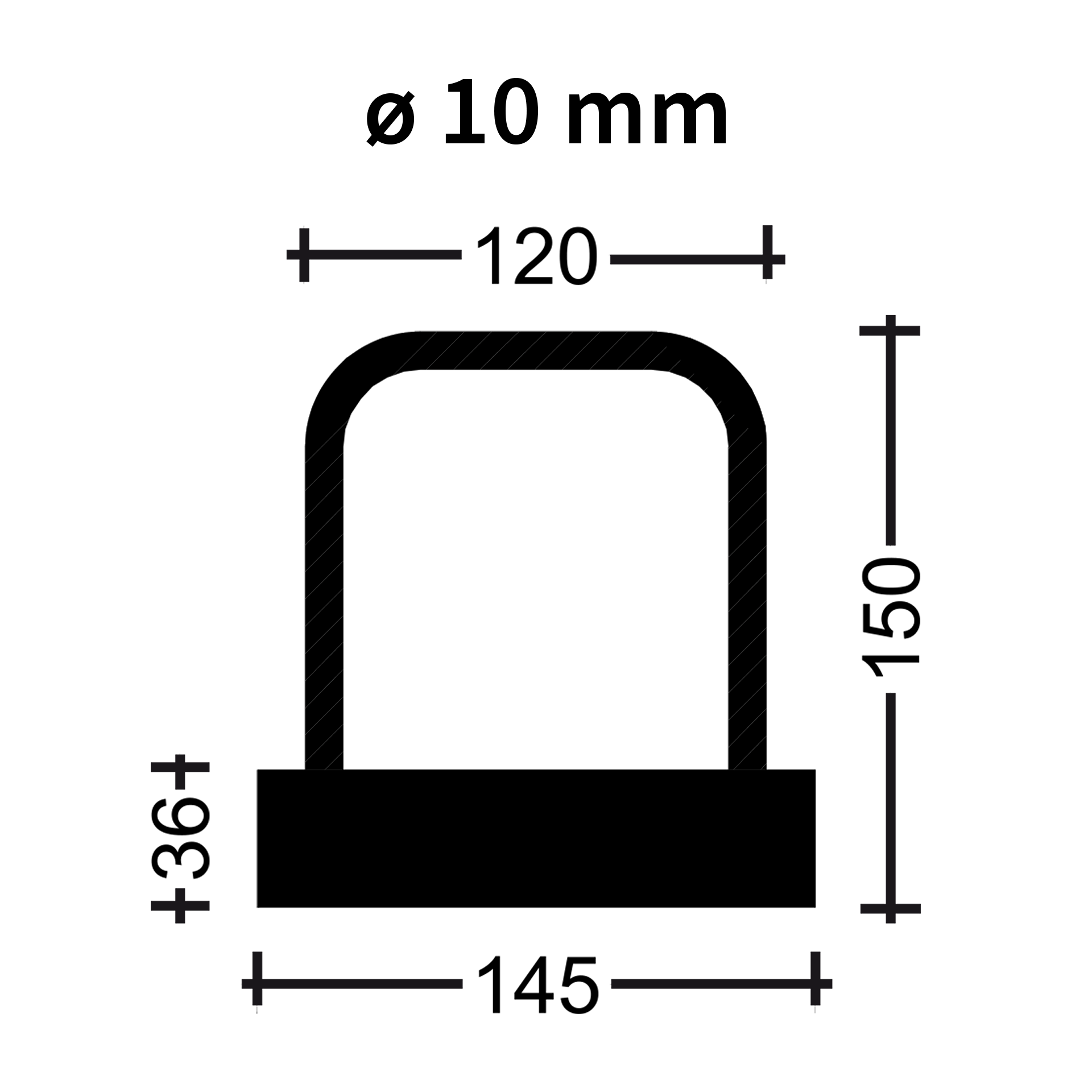 NEVOGA PLEXUS AbZ Rückbiegeansch. Boxbreite= 14,5cm, 10/15, Typ"B"