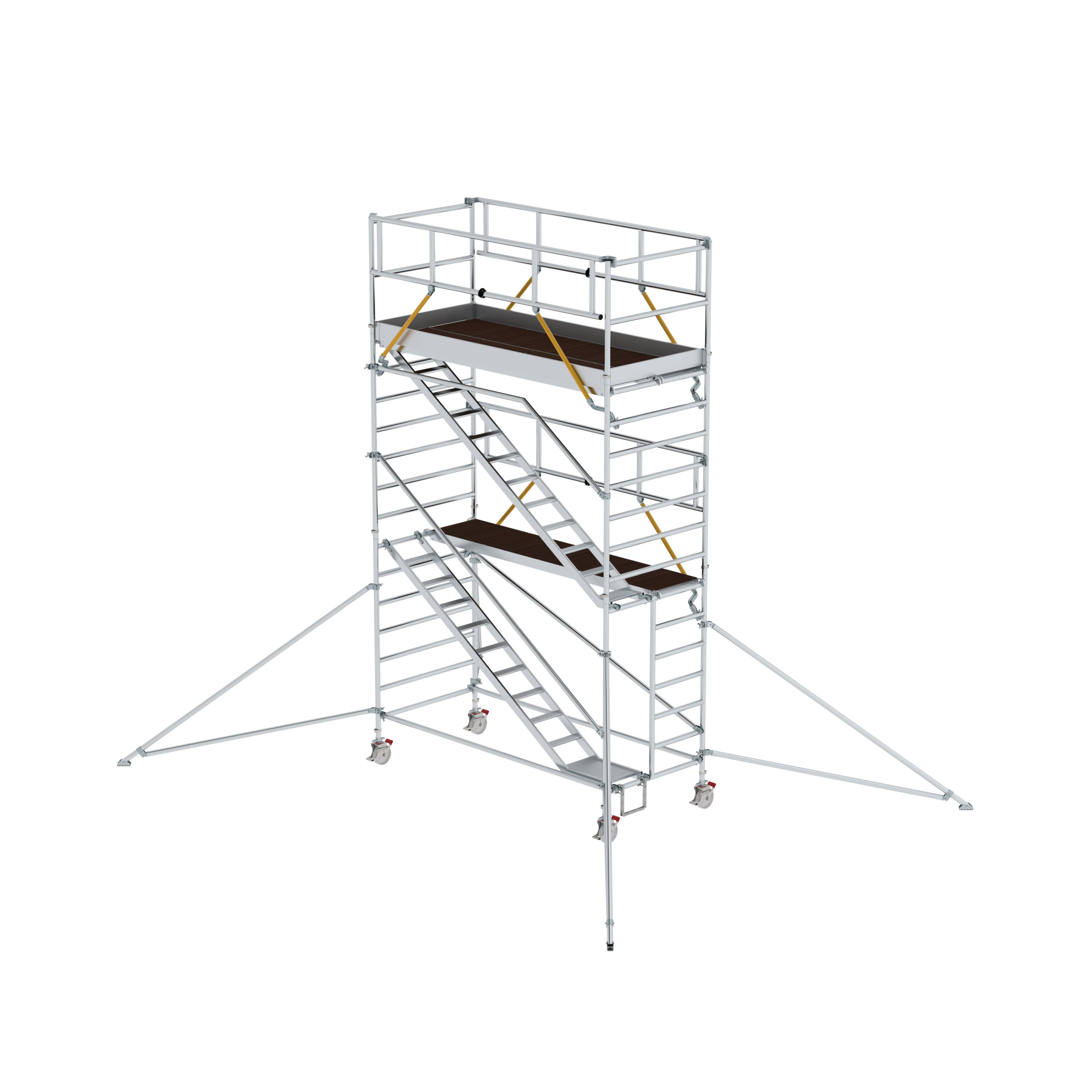 MUNK Rollgerüst SG 1,35 x 3,0 m mit Schrägaufstiegen & Ausleger  