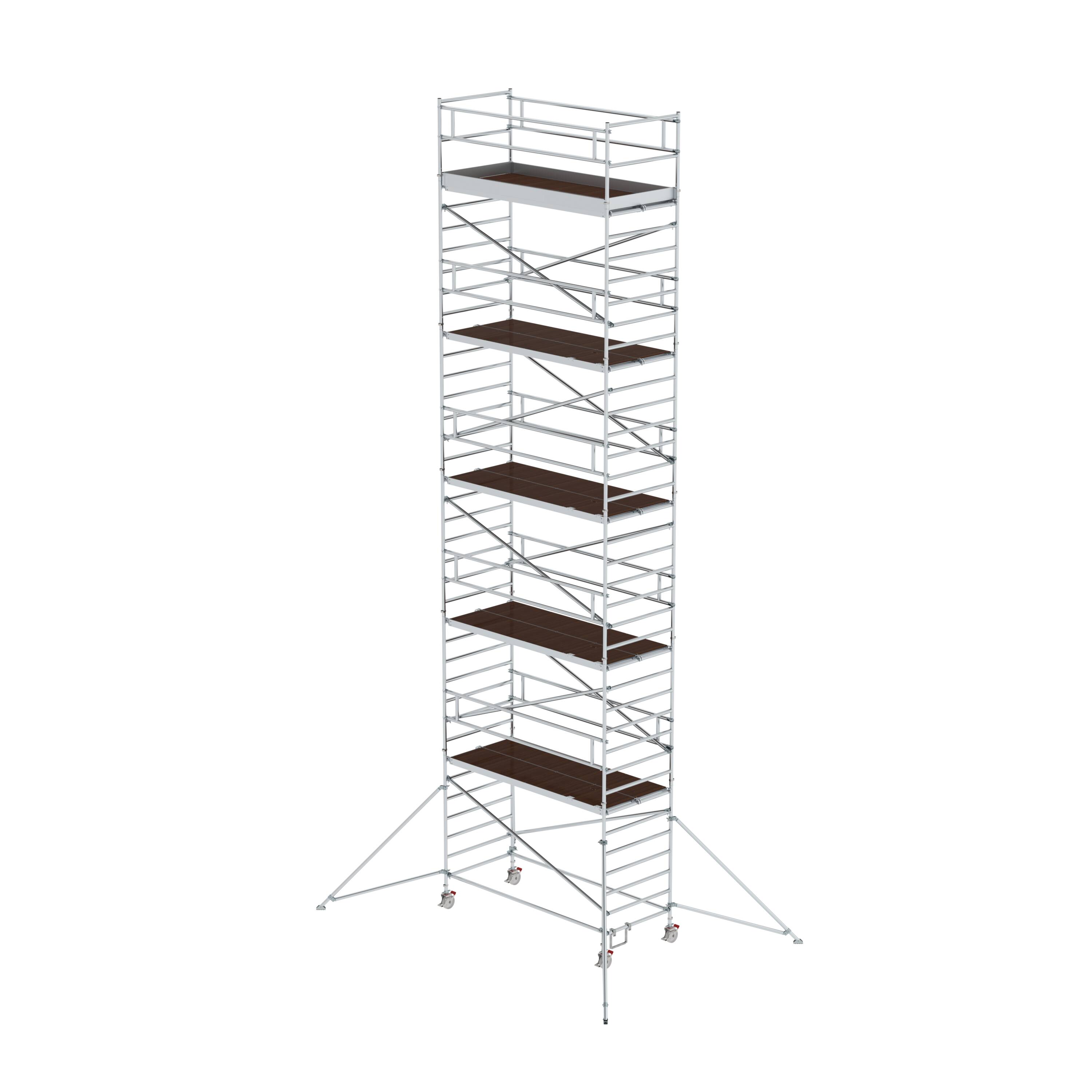 MUNK Rollgerüst 1,35 x 3,0 m mit Ausleger & Doppel-Plattform  