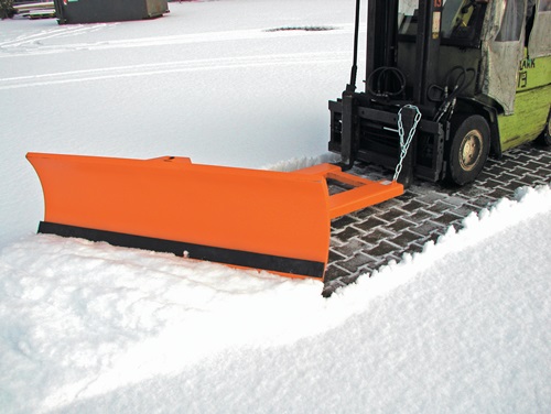 Schneeschieber f.Gabelstapler Kehrbreite 1500mm 2-fach verstellb.gelborange