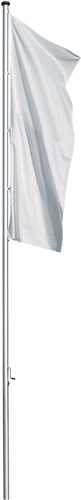 Fahnenmast H10 m x D100 mm Hart-Alu. elox.Hissvorrichtung Kurbel