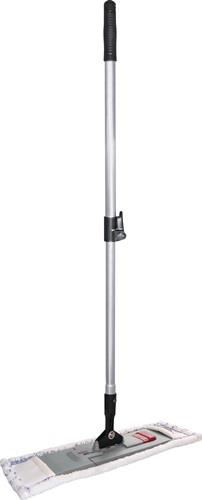 Wischset Mopphalter, Alu-Teleskopstiel, Mopp Mikrofaser weiß B500 x L1450 mm