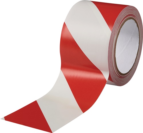 Bodenmarkierungsband Easy Tape PVC rot/weiß L.33m B.75mm