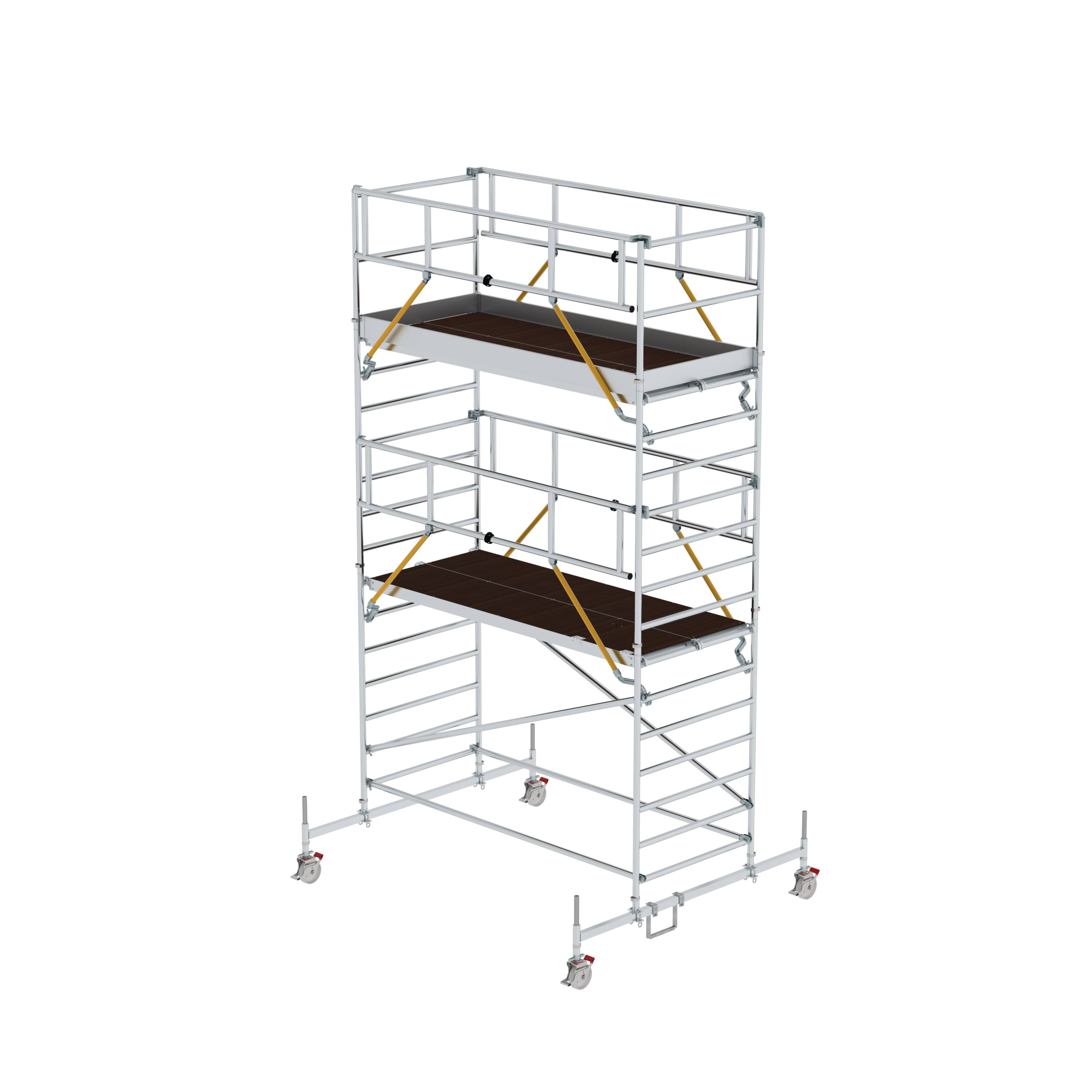 MUNK Rollgerüst SG 1,35 x 3,0 m mit Fahrbalken und Doppel-Plattform  