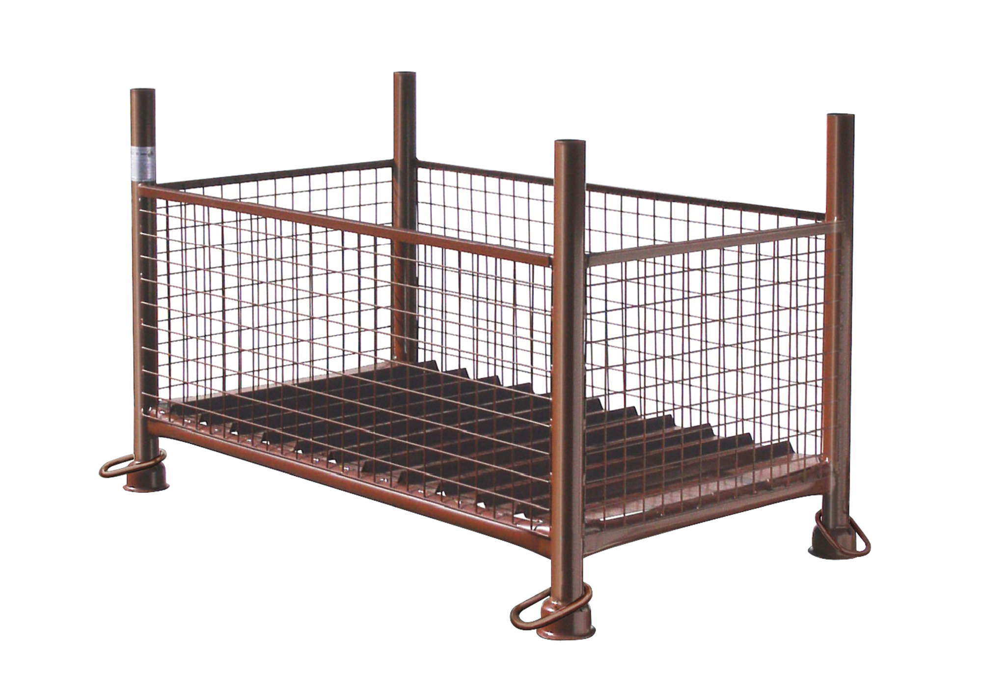 Gitterboxpalette 130x70x70, lackiert  